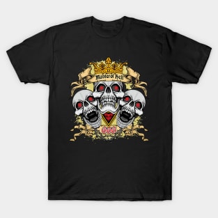 gothic sign with skull grunge vintage design T-Shirt